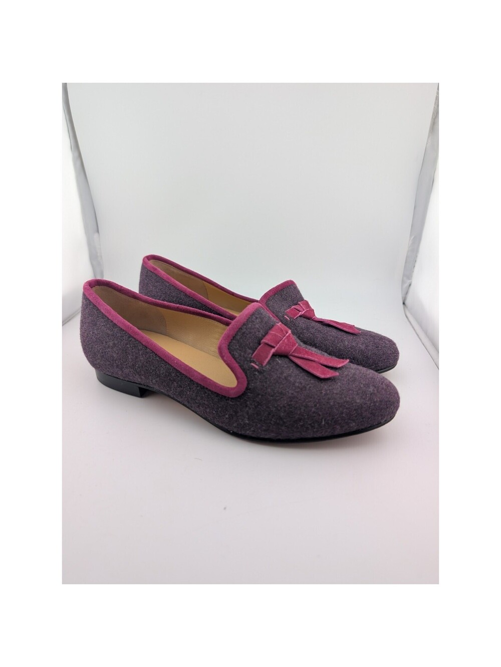 Cole Haan Women's Size 6B Purple Pink Sabrina Loafers Wool D40613 6 B